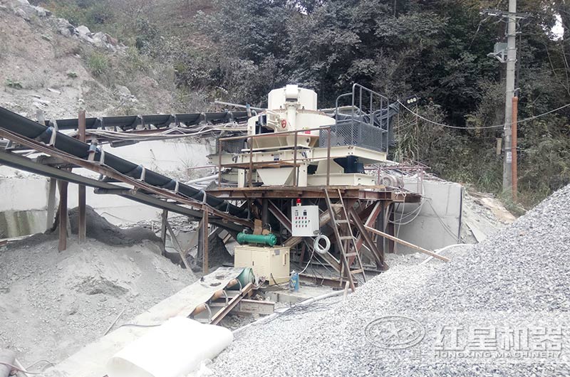 花崗巖制砂加工客戶現(xiàn)場(chǎng)