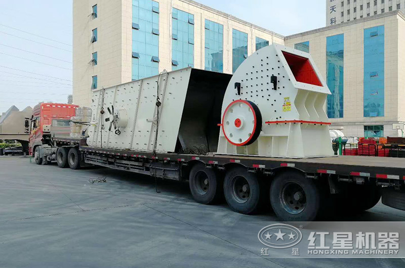 整套重錘破機(jī)裝車發(fā)貨現(xiàn)場