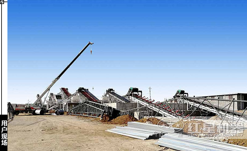 小型反擊式石子破碎機用戶現(xiàn)場