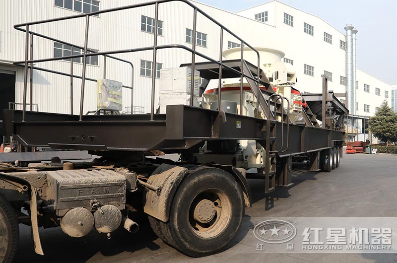 車載式流動打沙機軸距短、轉彎半徑小