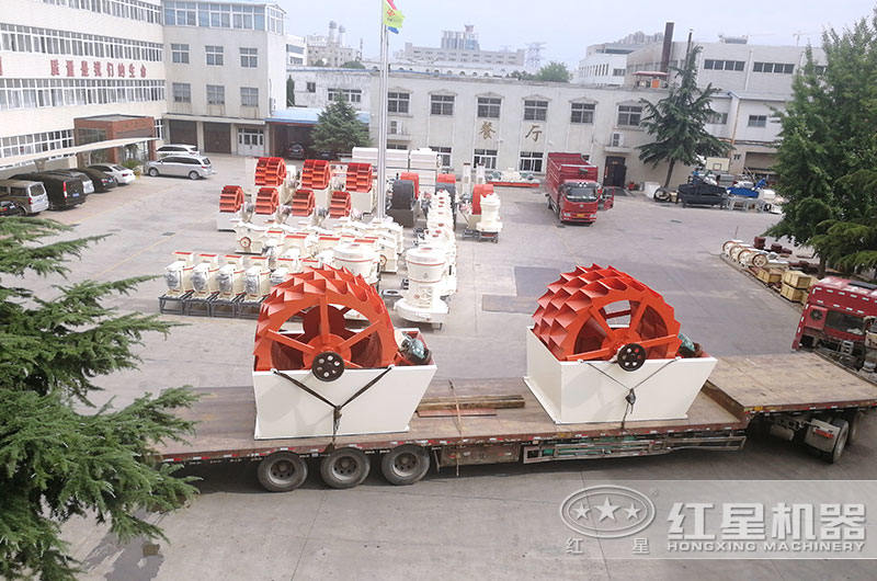 洗砂機發(fā)貨現(xiàn)場