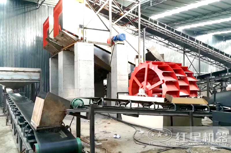 洗砂機(jī)作業(yè)現(xiàn)場(chǎng)圖