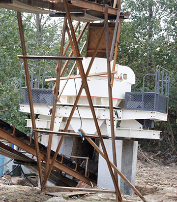 安徽蕪湖時產(chǎn)200噸制砂生產(chǎn)線現(xiàn)場