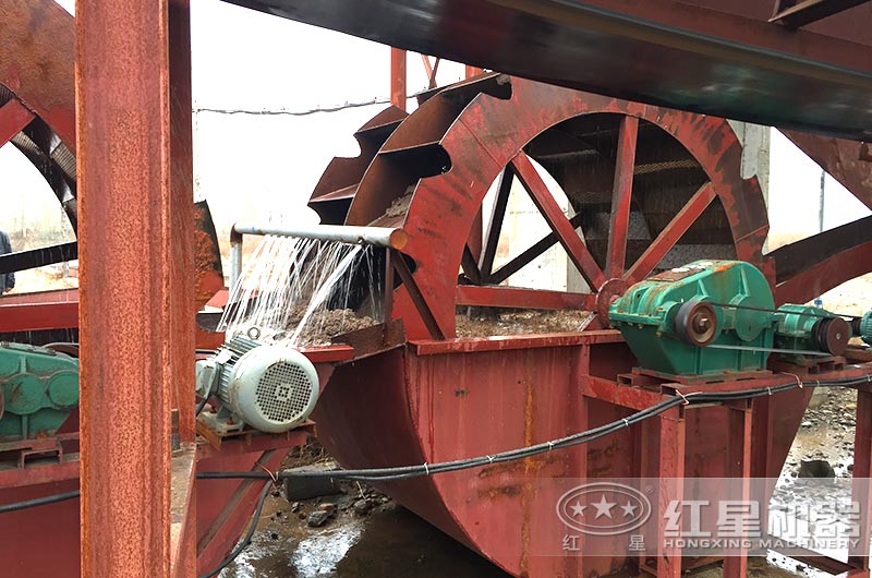 山西客戶洗砂現(xiàn)場