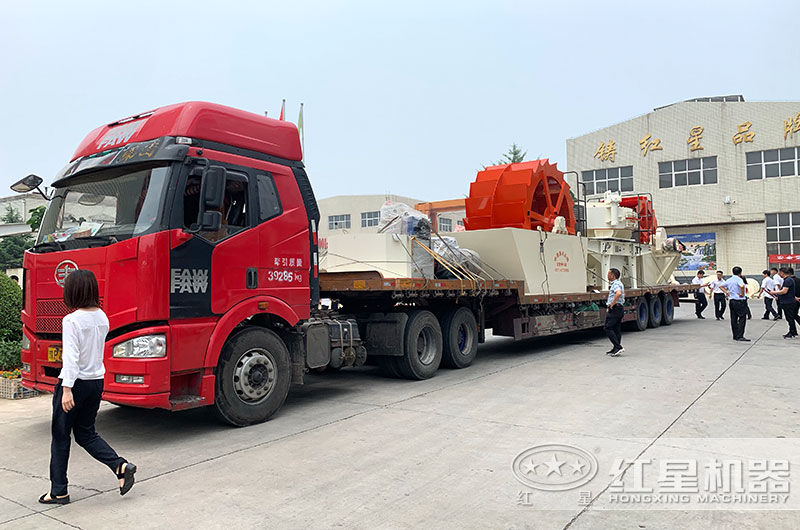 環(huán)保洗砂設備準備發(fā)往廣西