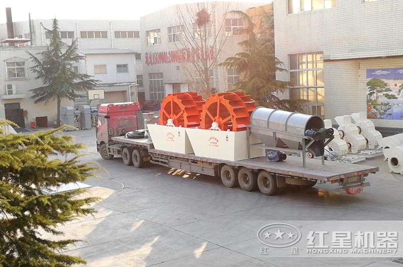 日產(chǎn)1000方洗沙設備發(fā)往河南周口