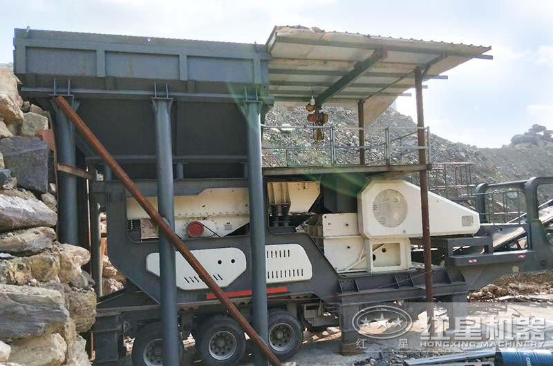 處理建筑垃圾、時產(chǎn)100噸以上的移動顎破