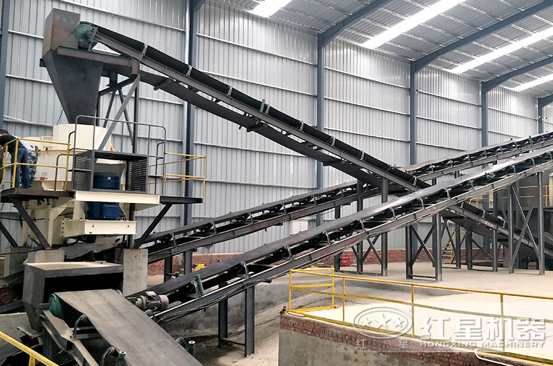 尾礦機(jī)制砂生產(chǎn)現(xiàn)場(chǎng)，封閉廠房，綠色環(huán)保