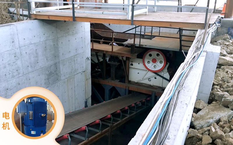 紅星1060破碎機配備合適電機，品質(zhì)好，效率高，能耗低